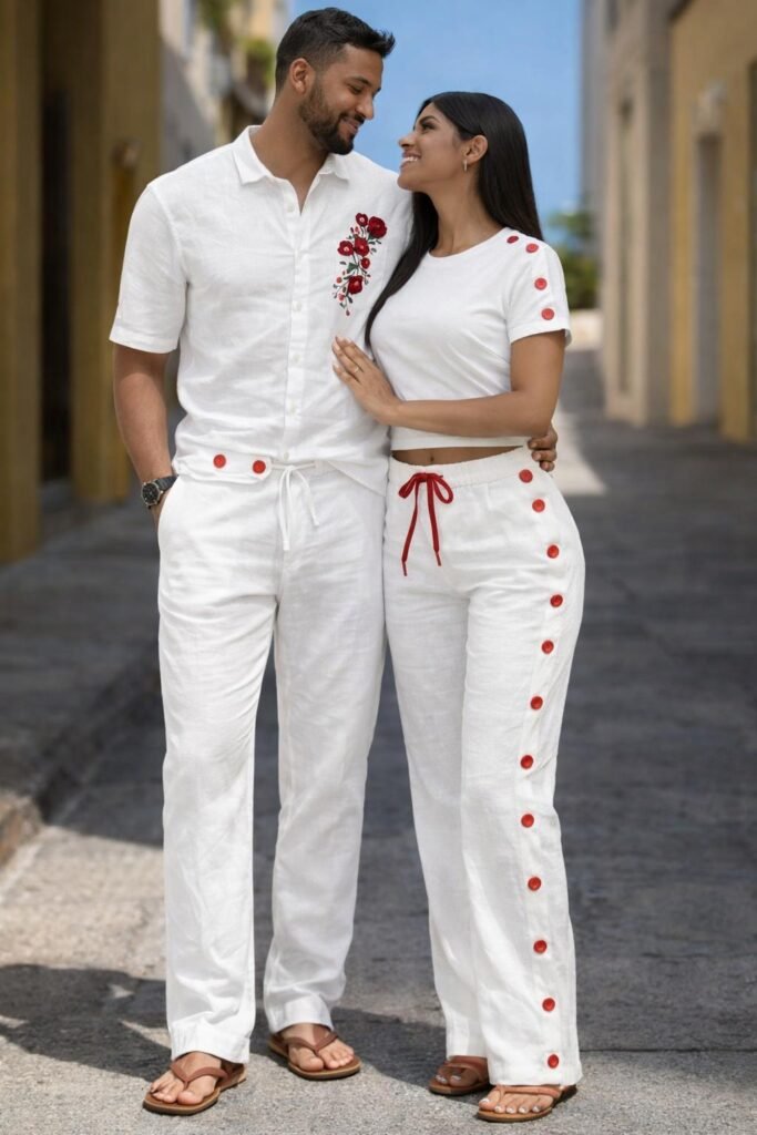 Midnight Rose Couple Set