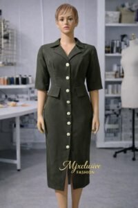 Olive Sovereign Midi Dress ✨