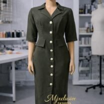 Olive Sovereign Midi Dress ✨