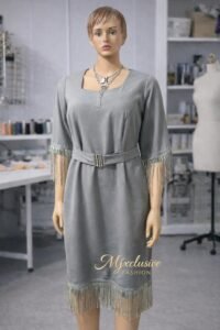 Silver Aura Fringe Dress ✨