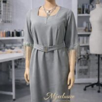 Silver Aura Fringe Dress ✨